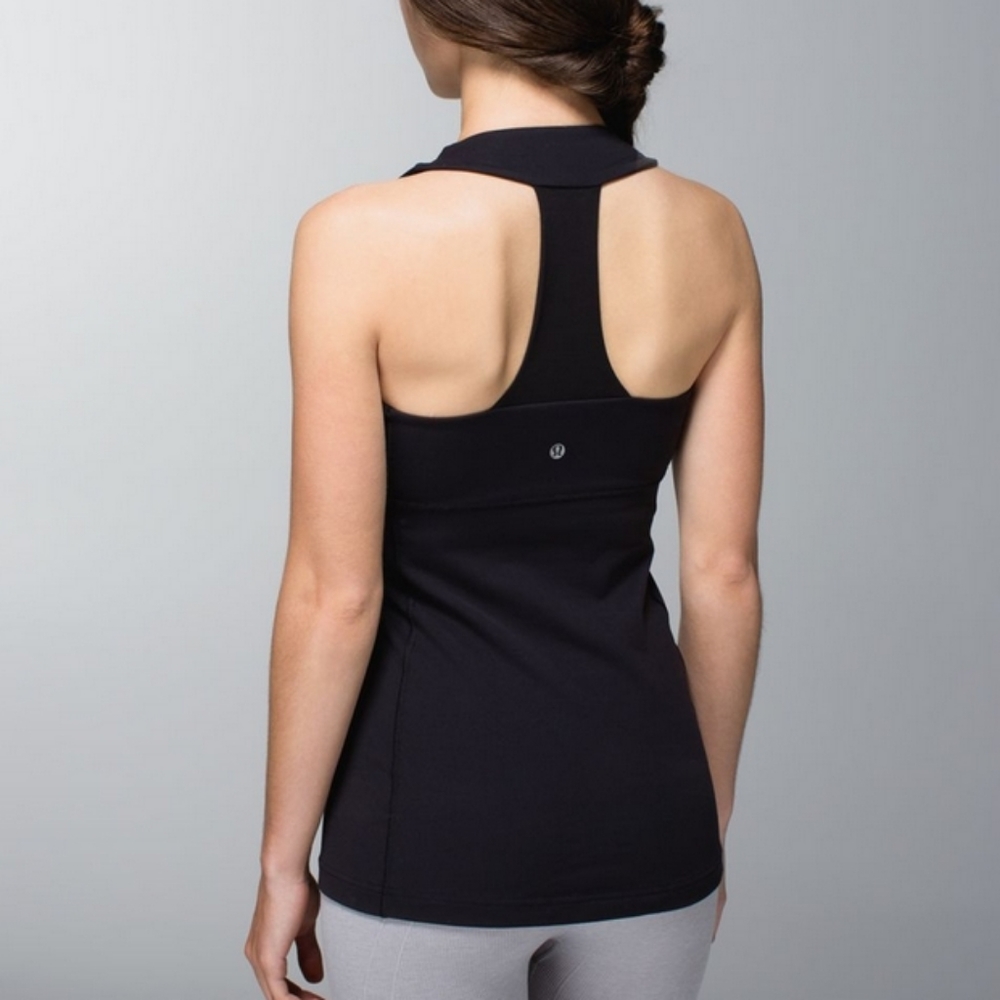 lululemon athletica Black Racerback Tank Top